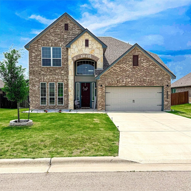 5202 Fallen Tree Dr, Temple, TX 76502 - view of front of house with brick siding, driveway, and an attached garage