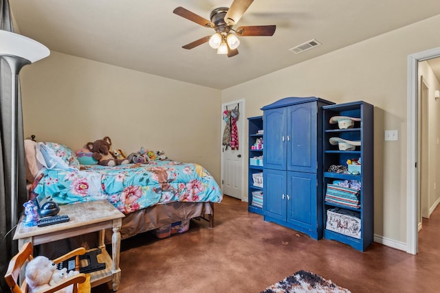 7909 W Fm 1753, Ravenna, TX 75476 - bedroom featuring ceiling fan and baseboards