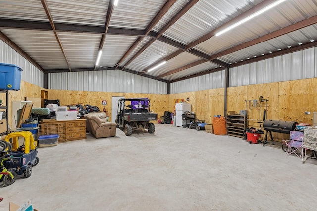 7909 W Fm 1753, Ravenna, TX 75476 - garage with metal wall