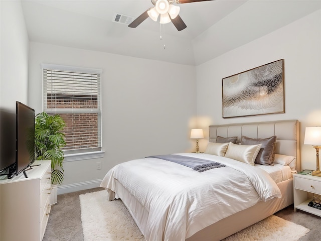 6020 Paddock Ln, Little Elm, TX 76227 - bedroom featuring light carpet, baseboards, multiple windows, and ceiling fan
