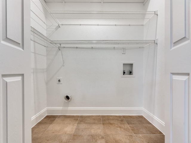 1804 Shreveport Trl, Plano, TX 75023 - laundry room with electric dryer hookup, baseboards, and washer hookup