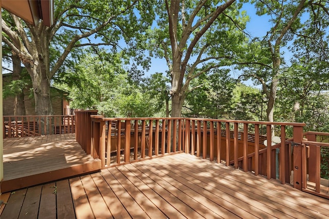 202 Rainbow Cir, Rockwall, TX 75032 - deck featuring view of wooded area