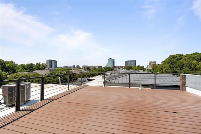5135 Vickery Blvd, Dallas, TX 75206 - wooden deck featuring central air condition unit