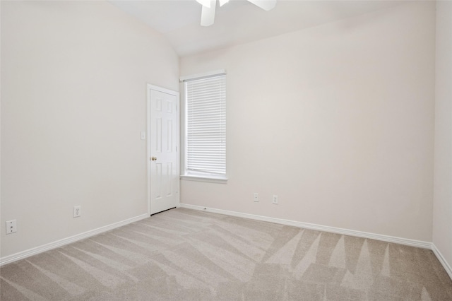 1221 Old Oak Trl, Flower Mound, TX 75028 - unfurnished room with light colored carpet, ceiling fan, and baseboards