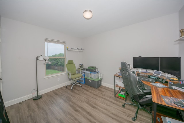 112 Wood St Unit A, Princeton, TX 75407 - home office with wood finished floors and baseboards