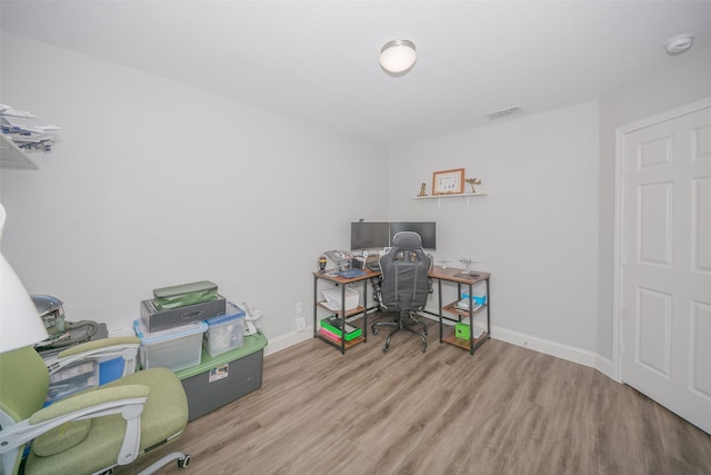 112 Wood St Unit A, Princeton, TX 75407 - home office with wood finished floors and baseboards