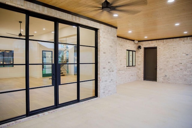 1596 Maple, Tyler, TX 75703 - view of patio featuring ceiling fan