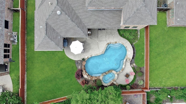 4316 Loch Haven Ct, Mckinney, TX 75072 - bird's eye view of a pool