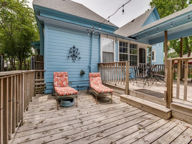 320 S Ward St, Italy, TX 76651 - view of wooden deck