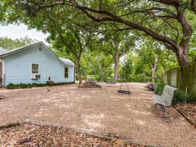 320 S Ward St, Italy, TX 76651 - view of yard featuring fence and cooling unit