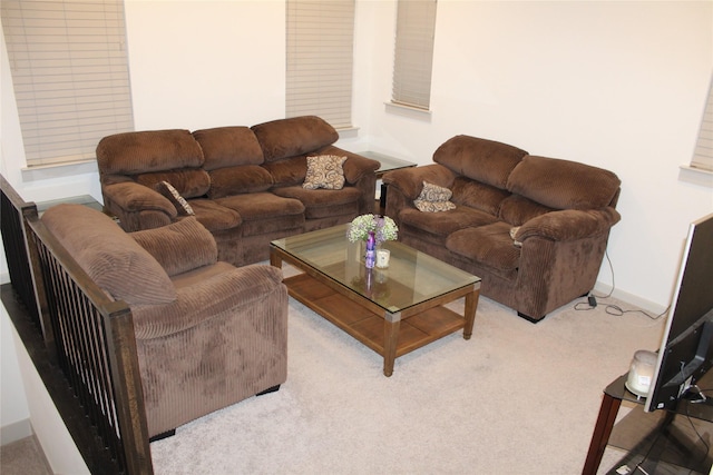 4804 Garner Dr, Carrollton, TX 75010 - carpeted living room with baseboards