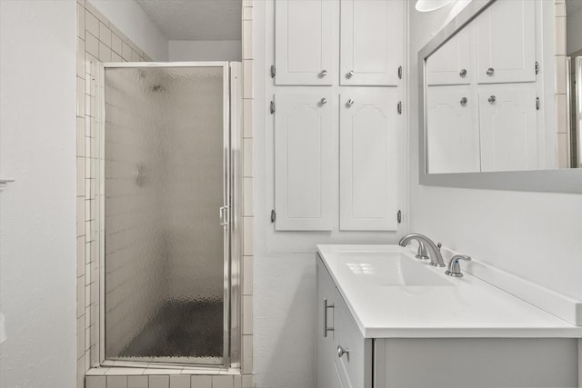 2000 Stacey Ct, Arlington, TX 76013 - bathroom featuring vanity and a shower stall