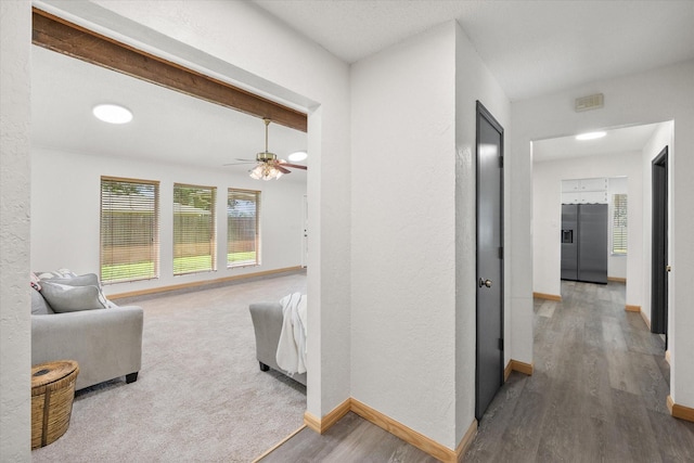 2000 Stacey Ct, Arlington, TX 76013 - hall featuring baseboards and wood finished floors