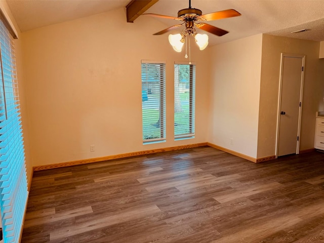 2000 Stacey Ct, Arlington, TX 76013 - spare room featuring ceiling fan, wood finished floors, and baseboards