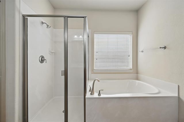 6824 San Fernando Dr, Fort Worth, TX 76131 - bathroom with a bath and a stall shower