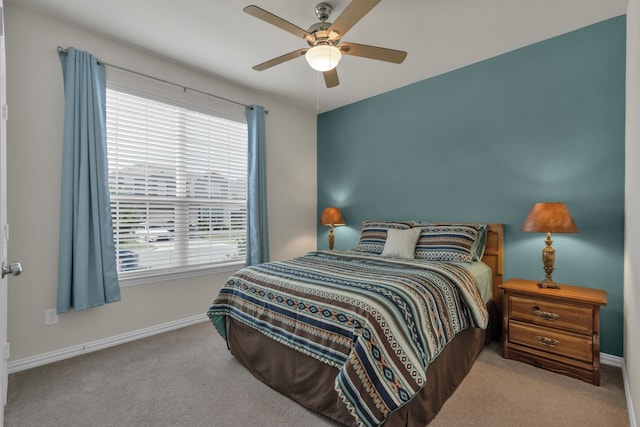 2420 Rooster Ln, Northlake, TX 76247 - bedroom featuring carpet flooring, baseboards, and a ceiling fan