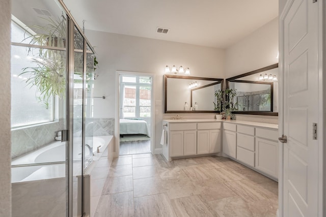 233 Honey Brook Ln, Aledo, TX 76008 - ensuite bathroom with vanity and a garden tub