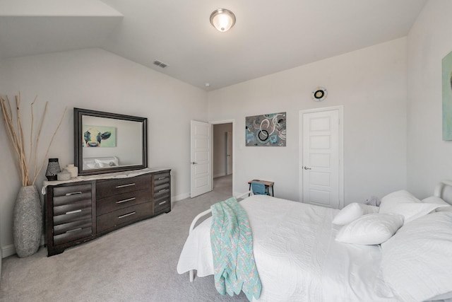 233 Honey Brook Ln, Aledo, TX 76008 - bedroom with light carpet, lofted ceiling, and baseboards