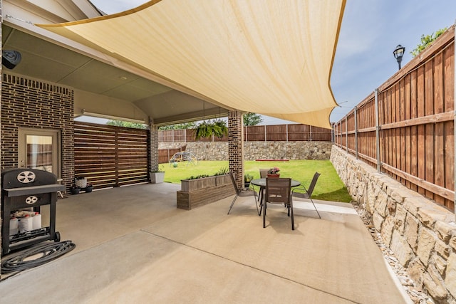 233 Honey Brook Ln, Aledo, TX 76008 - view of patio featuring outdoor dining area