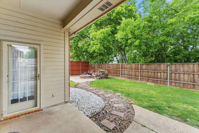 110 Stanford, Forney, TX 75126 - view of yard featuring a patio