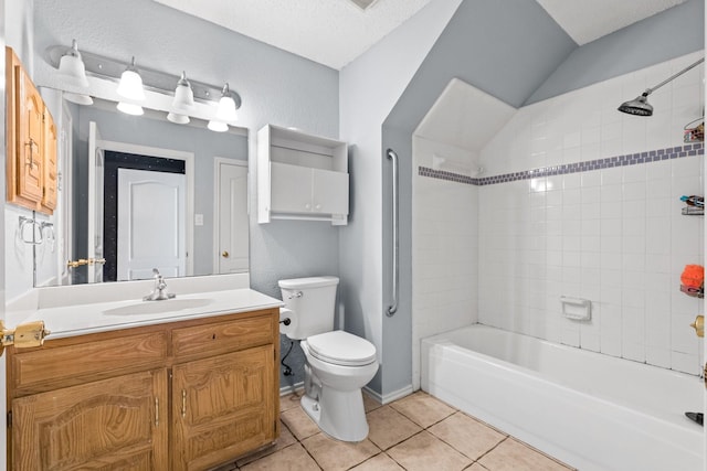 10201 Buffalo Grove Rd, Fort Worth, TX 76108 - full bath featuring tile patterned flooring, toilet, vanity, and shower / washtub combination
