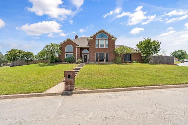 10201 Buffalo Grove Rd, Fort Worth, TX 76108 - traditional-style home featuring brick siding and a chimney