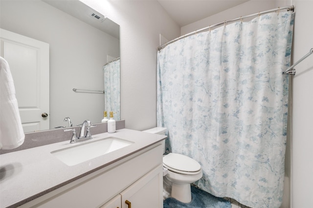 624 Cedarwood St, Little Elm, TX 76227 - full bath with toilet, vanity, and a shower with shower curtain