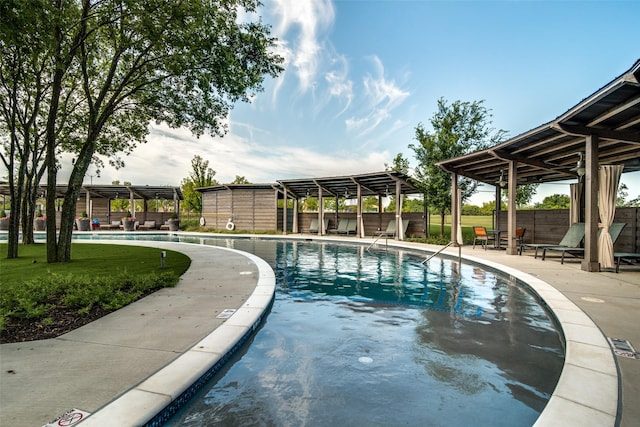 624 Cedarwood St, Little Elm, TX 76227 - community pool with a patio area