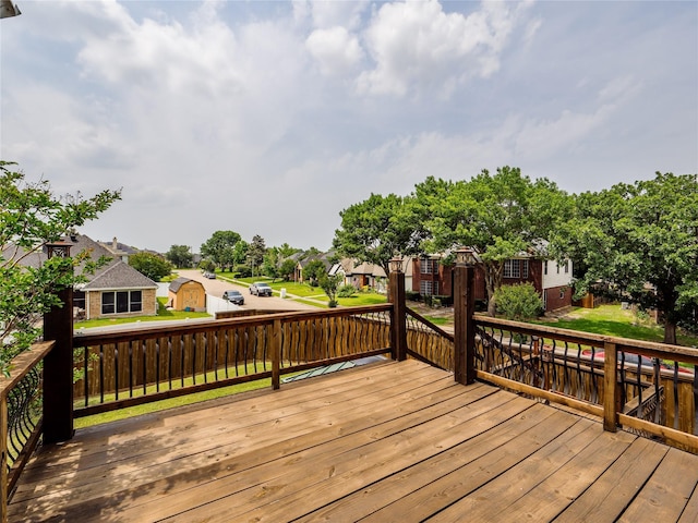 3000 Clearmeadow Dr, Mesquite, TX 75181 - wooden deck featuring a residential view and a lawn