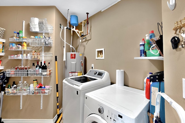 330 Las Colinas Blvd E Unit 602, Irving, TX 75039 - laundry area with electric water heater and washer and dryer