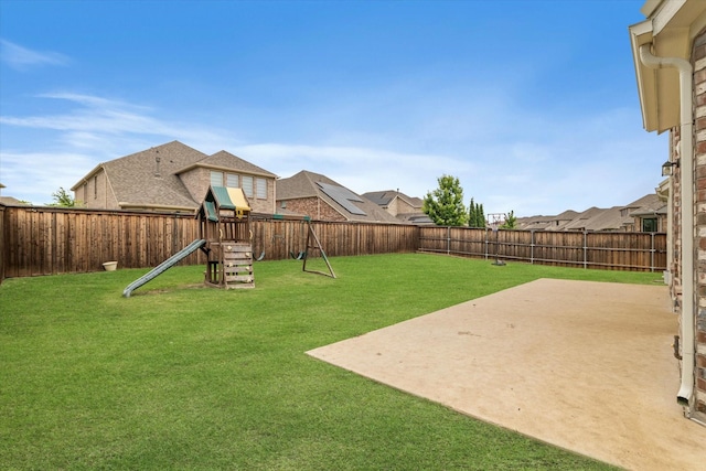 2540 Bottlebrush Dr, Prosper, TX 75078 - view of yard featuring a patio area, a playground, and a residential view