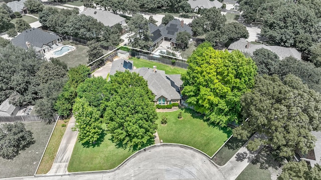 aerial perspective of suburban area