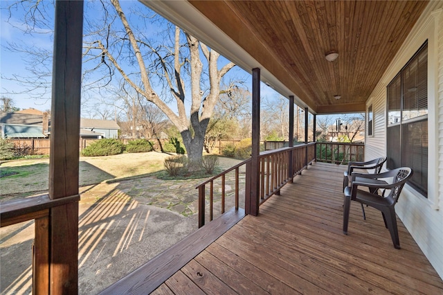 403 S Royall, Palestine, TX 75801 - deck featuring covered porch and fence