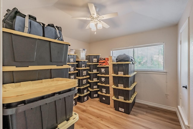 707 Kyle Dr, Arlington, TX 76011 - storage area with a ceiling fan