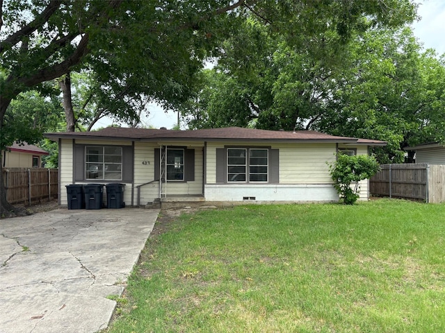 437 Browning Dr, Arlington, TX 76010 - view of single story home