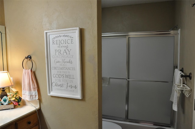 1720 Red Oak Cir, Sulphur Springs, TX 75482 - bathroom with combined bath / shower with glass door