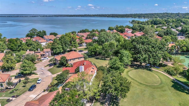 3405 Waterview Trl, Rockwall, TX 75087 - aerial view of residential area with a large body of water and a golf club