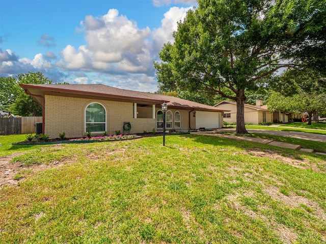 4029 Aragon Dr, Fort Worth, TX 76133 - ranch-style house featuring a garage, concrete driveway, and brick siding