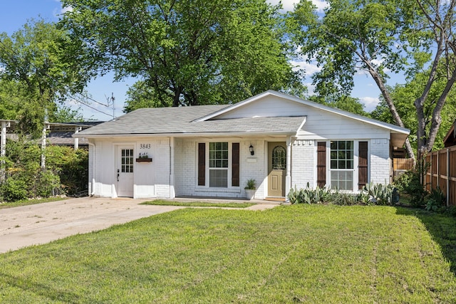 3843 Bernal Dr, Dallas, TX 75212 - single story home featuring brick siding and roof with shingles