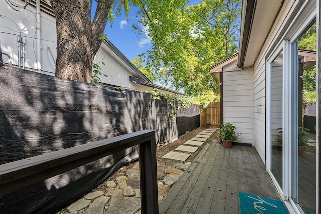 3843 Bernal Dr, Dallas, TX 75212 - deck featuring fence and a patio