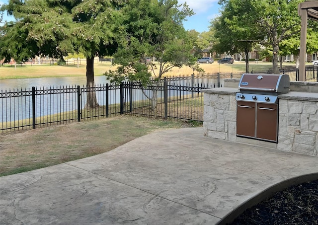 4145 Victory Dr, Frisco, TX 75034 - view of patio with a water view