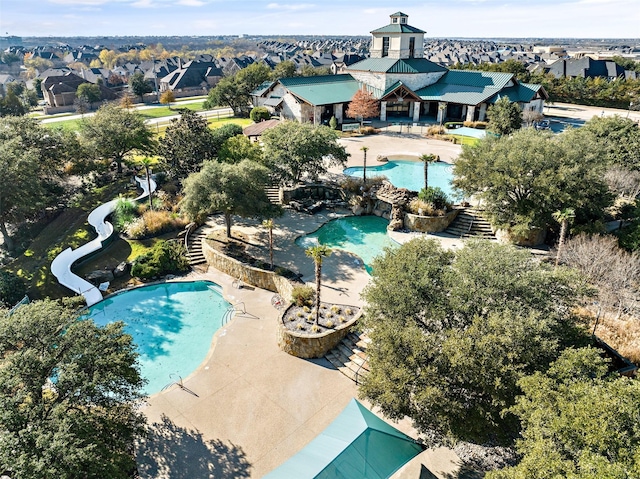 5603 Blazing Star Rd, Frisco, TX 75036 - aerial view of residential area featuring a pool