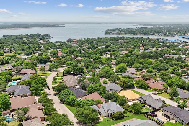 7632 Westwind Dr, Fort Worth, TX 76179 - aerial perspective of suburban area with a nearby body of water