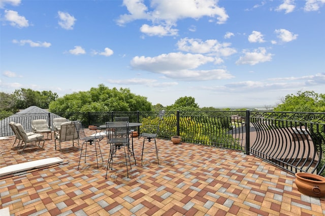 7632 Westwind Dr, Fort Worth, TX 76179 - view of patio with outdoor dining space