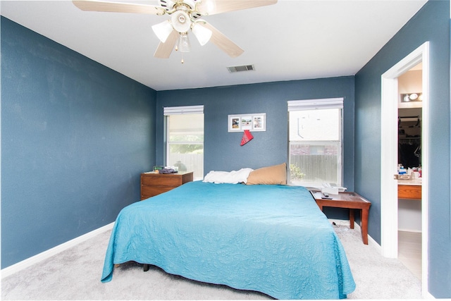1011 Liffey Dr, Pflugerville, TX 78660 - carpeted bedroom featuring ceiling fan and baseboards