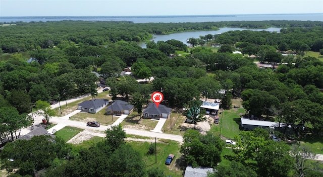 804 Hemlock Dr, West Tawakoni, TX 75474 - aerial view of property's location with a nearby body of water and a forest
