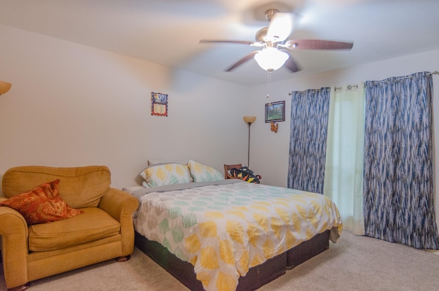 2209 Ridgewood Dr, Sherman, TX 75092 - carpeted bedroom featuring ceiling fan