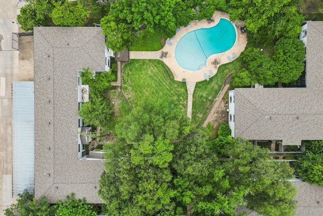5033 N Hall St, Dallas, TX 75235 - bird's eye view of a pool area