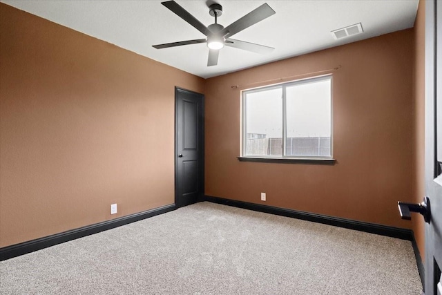 3005 Knoxbridge Rd, Forney, TX 75126 - spare room featuring carpet, baseboards, and a ceiling fan