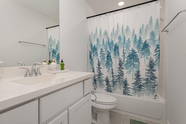 627 Brockwell Bnd, Forney, TX 75126 - full bath featuring vanity, tile patterned flooring, and shower / tub combo